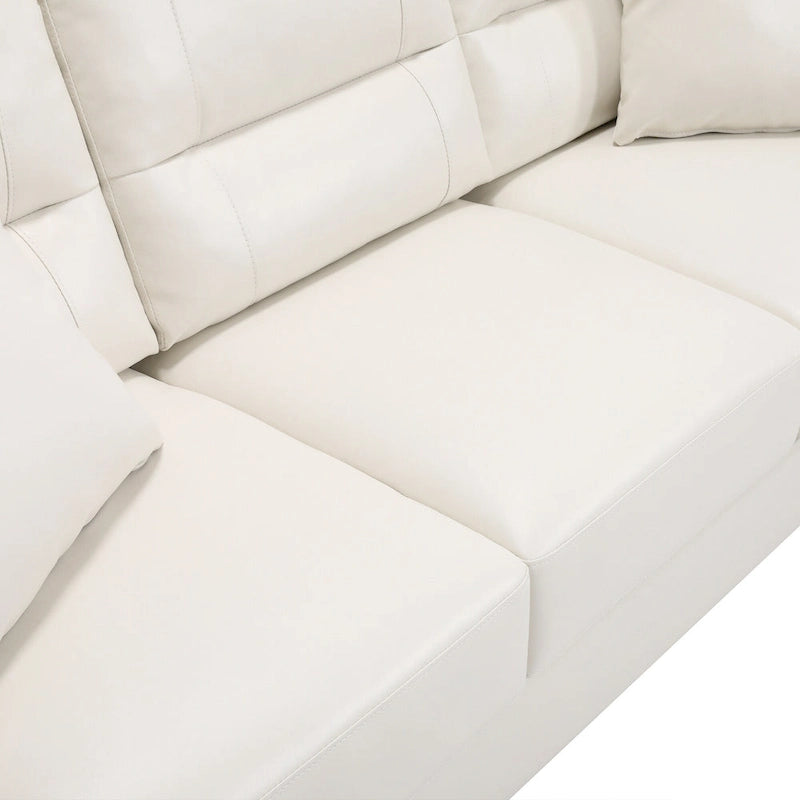 Faux Leather 2 Piece Chair and Sofa Set by Morden Fort