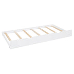 Full Size Daybed with Twin Size Trundle, Solid Wood Day Bed Frame w/All-in-One Cabinet and Shelf Compact Bedroom Daybed
