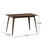 Dining Room Set of 5, Kitchen Set with Wood Frame Dining Table and 4 Upholstered Chairs for Dining Room Restaurant