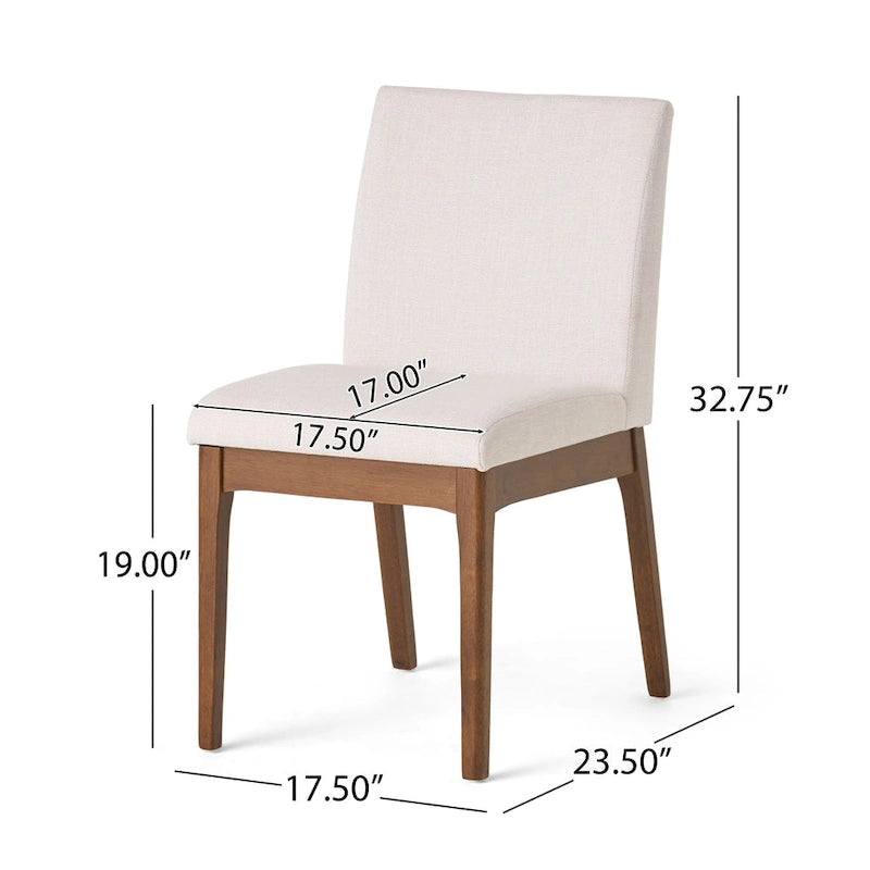 Dining Room Set of 5, Kitchen Set with Wood Frame Dining Table and 4 Upholstered Chairs for Dining Room Restaurant