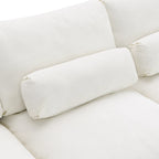 U Shaped Chenille Modular Sectional Cloud Sofa with 2 Ottoman, Pillows