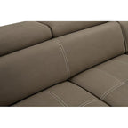 Roomfitters 97 Convertible Sectional Sofa with Storage Chaise, Adjustable Headrests, Contemporary L-Shaped Sleeper Corner Sofa