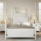 Queen Size Solid Pine Four Poster Bed with 75 Tall Four Poster Bed Frame