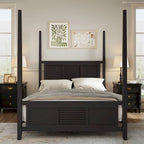 Queen Size Solid Pine Four Poster Bed with 75 Tall Four Poster Bed Frame