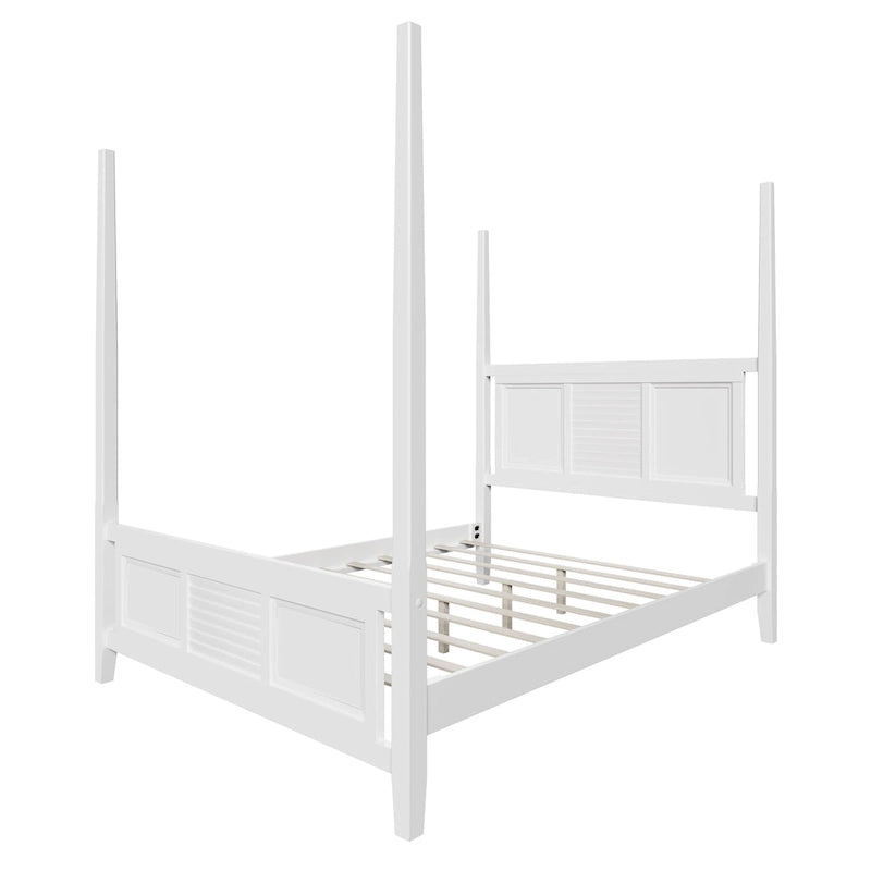 Queen Size Solid Pine Four Poster Bed with 75 Tall Four Poster Bed Frame