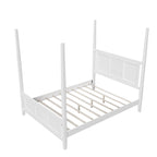 Queen Size Solid Pine Four Poster Bed with 75 Tall Four Poster Bed Frame