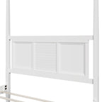 Queen Size Solid Pine Four Poster Bed with 75 Tall Four Poster Bed Frame