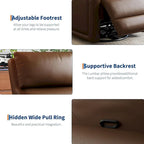 Manual Reclinder, 360 Swivel Rocking Glider Reclinder Chair with Ergonomic Backrest