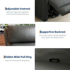 Manual Reclinder, 360 Swivel Rocking Glider Reclinder Chair with Ergonomic Backrest