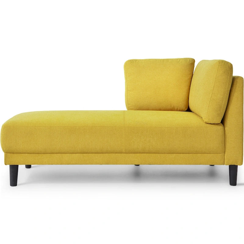 65 Linen Corner Chaise Lounge