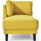 65 Linen Corner Chaise Lounge