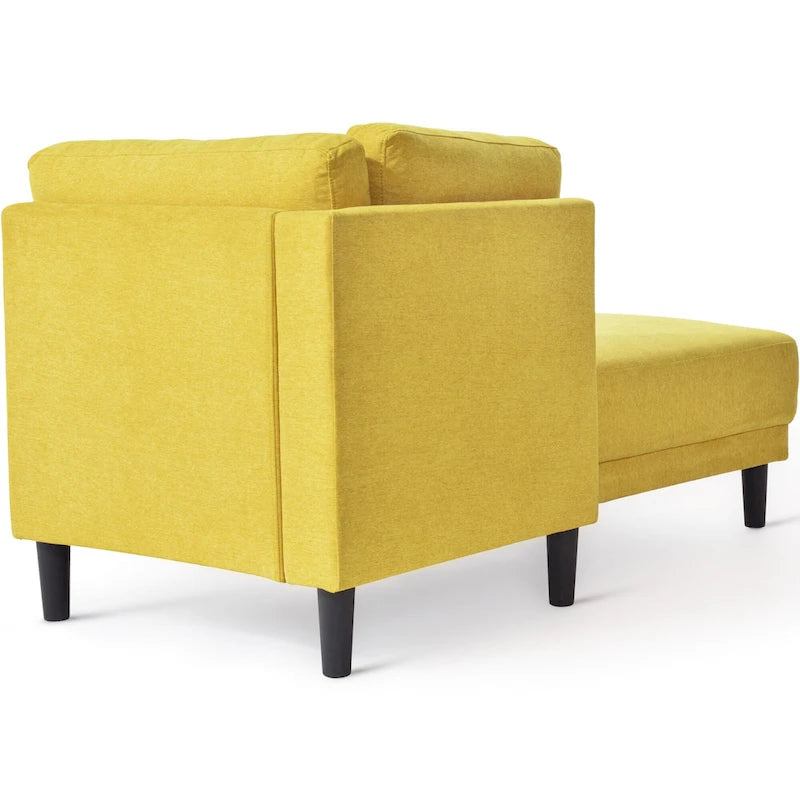 65 Linen Corner Chaise Lounge