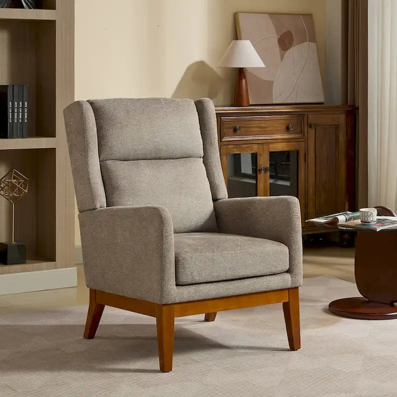 26.18 High Back Upholstered Arm Chair