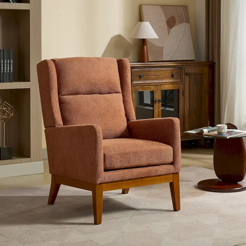 26.18 High Back Upholstered Arm Chair
