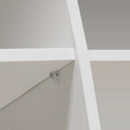 Modern Storage Cabinet with LED Light, Shelves and 3 Doors for Hallway, Dining Room