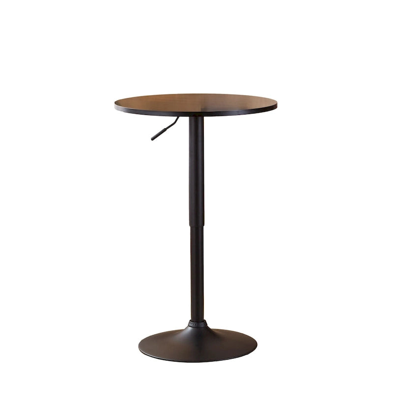 24 Modern Round End Table with Adjustable Pneumatic and Sturdy Base for Living Room