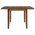 3-Piece Wooden Breakfast Nook Dining Table Set with Drop Leaf Table