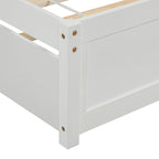 Twin Pine Platform Bed with Trundle & Slat Headboard