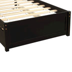 Twin Pine Platform Bed with Trundle & Slat Headboard
