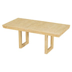 Traditional Style 7-piece Extendable Dining Table Set with Butterfly Leaf and 6 Upholstered Chairs