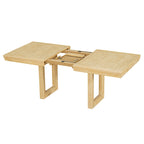 Traditional Style 7-piece Extendable Dining Table Set with Butterfly Leaf and 6 Upholstered Chairs