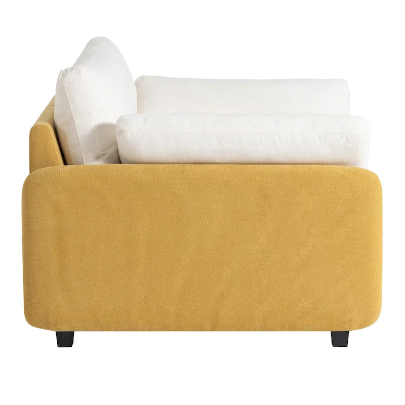 50 Oversized Chenille Upholstered Single Sofa Chair