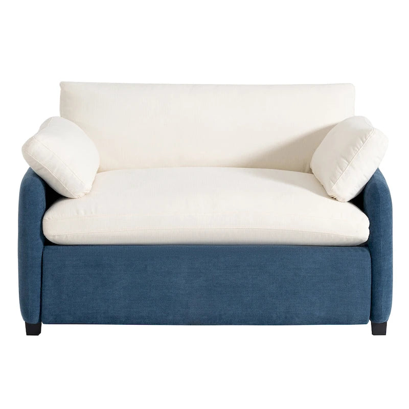 50 Oversized Chenille Upholstered Single Sofa Chair
