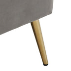 Art Deco Style Velvet Upholstered Platform Bed