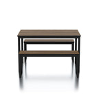 Rhese Transitional Metal 3-Piece Dining Table Sets by Furniture of America