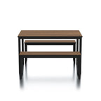 Rhese Transitional Metal 3-Piece Dining Table Sets by Furniture of America