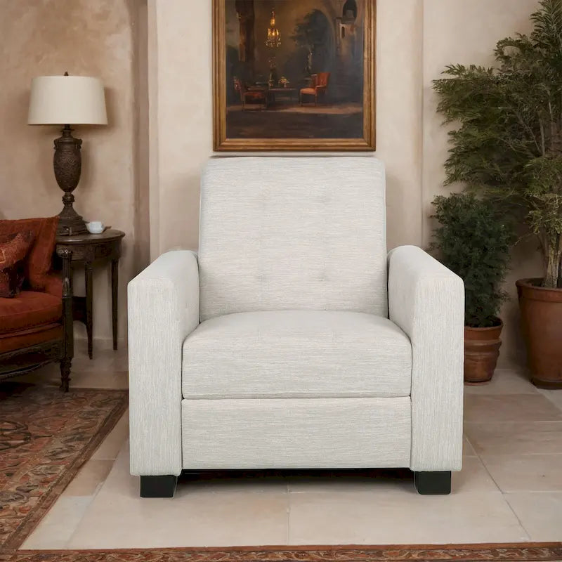 Upholstered Push-Back Recliner