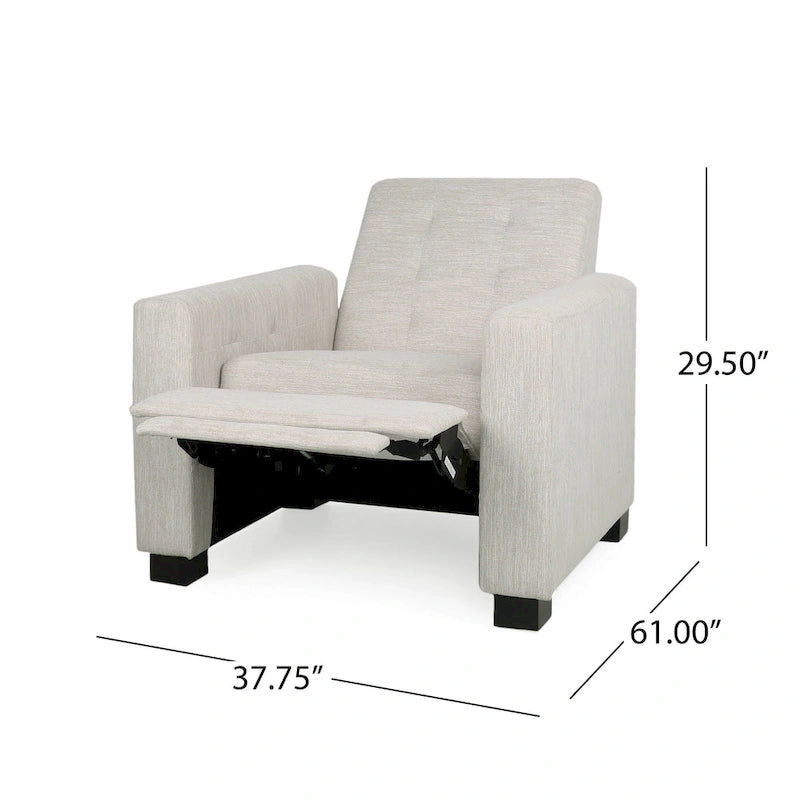 Upholstered Push-Back Recliner