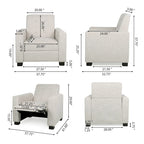 Upholstered Push-Back Recliner