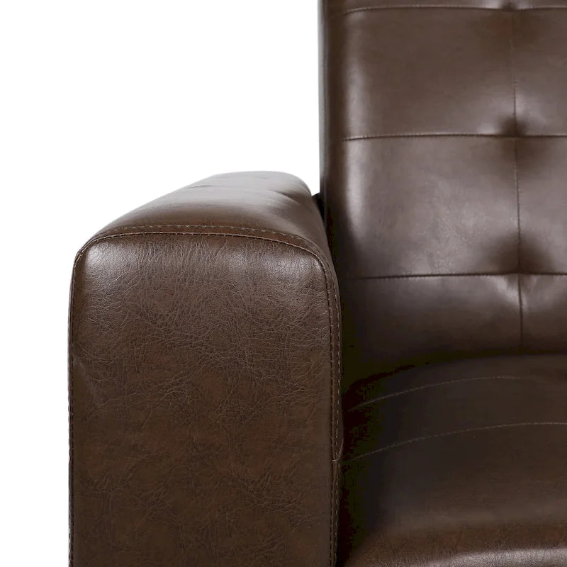 Upholstered Push-Back Recliner