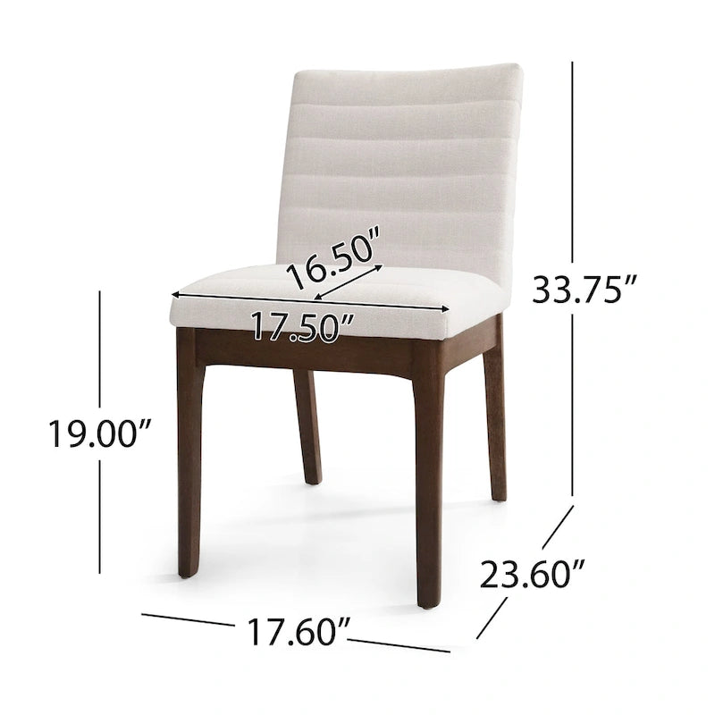 Lancer Channel Stitch Dining Chairs (Set of 2) by Christopher Knight Home