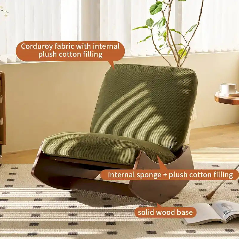Comfortable Glider Rocking Chair - 24.20 x 35.40 x 28.30