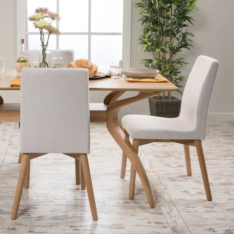 Orrin Mid-Century Fabric Dining Chair (Set of 2) by Christopher Knight Home