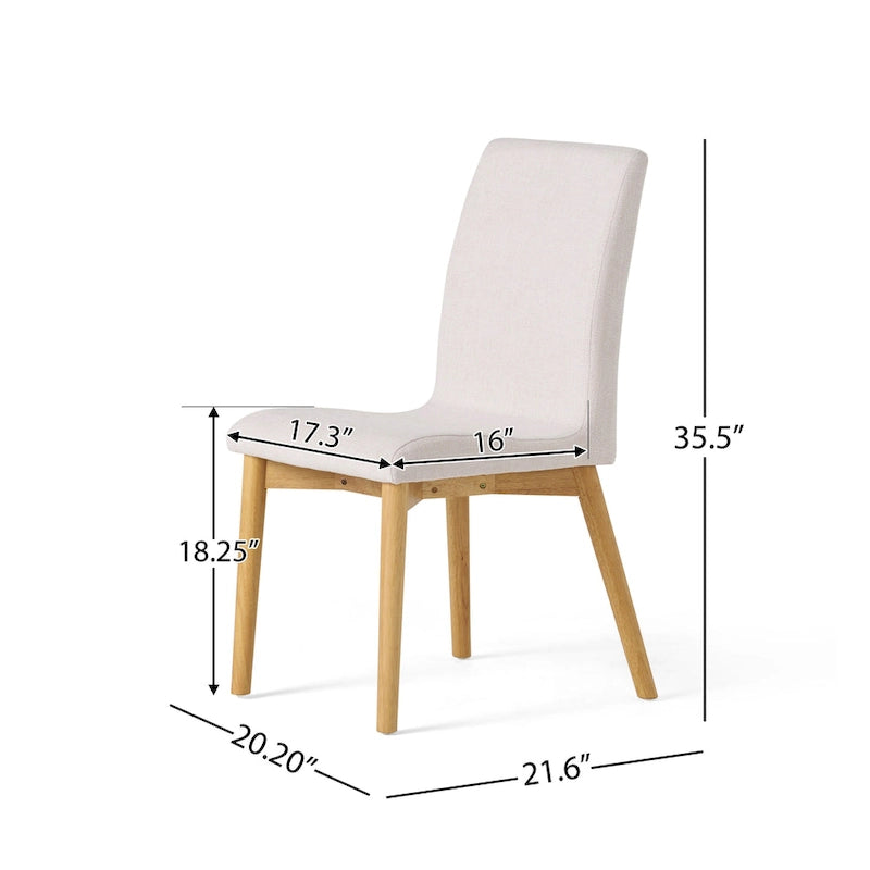 Orrin Mid-Century Fabric Dining Chair (Set of 2) by Christopher Knight Home