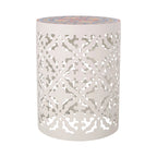 Chetola Indoor Lace Cut Side Table with Tile Top by Christopher Knight Home