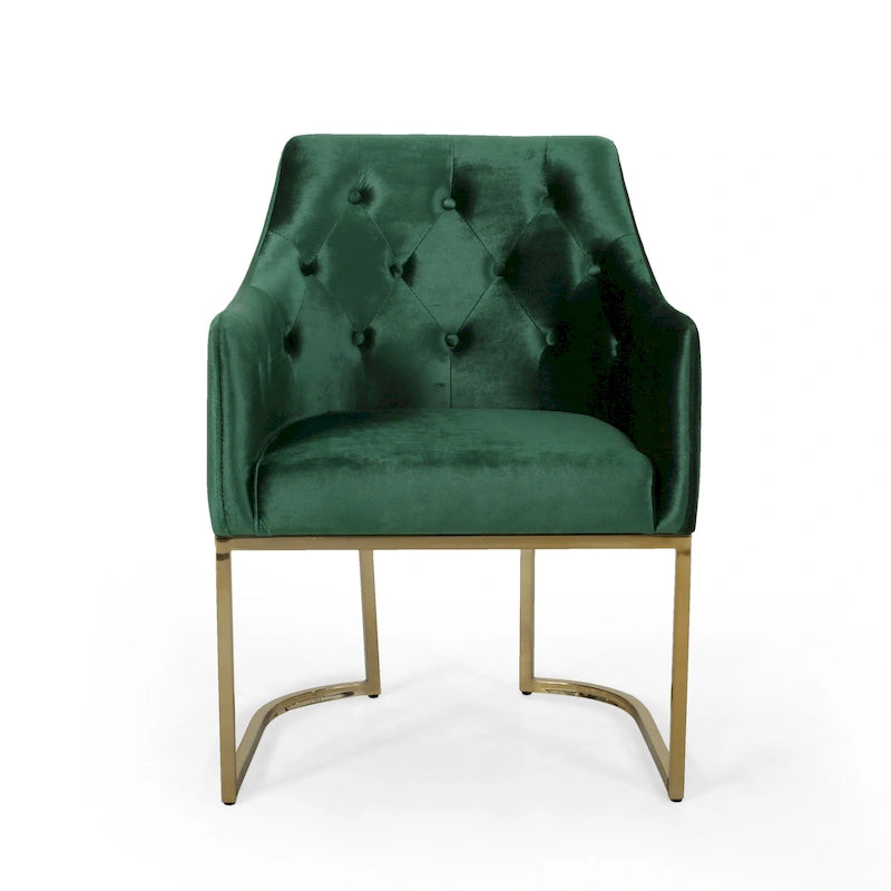 McDonough Modern Tufted Glam Accent Chair by Christopher Knight Home