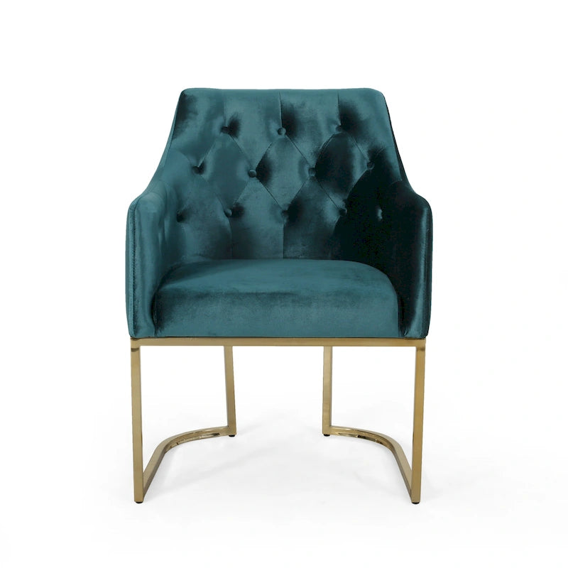 McDonough Modern Tufted Glam Accent Chair by Christopher Knight Home