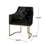 McDonough Modern Tufted Glam Accent Chair by Christopher Knight Home