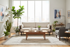 Fabric Three-Seater Sofa
