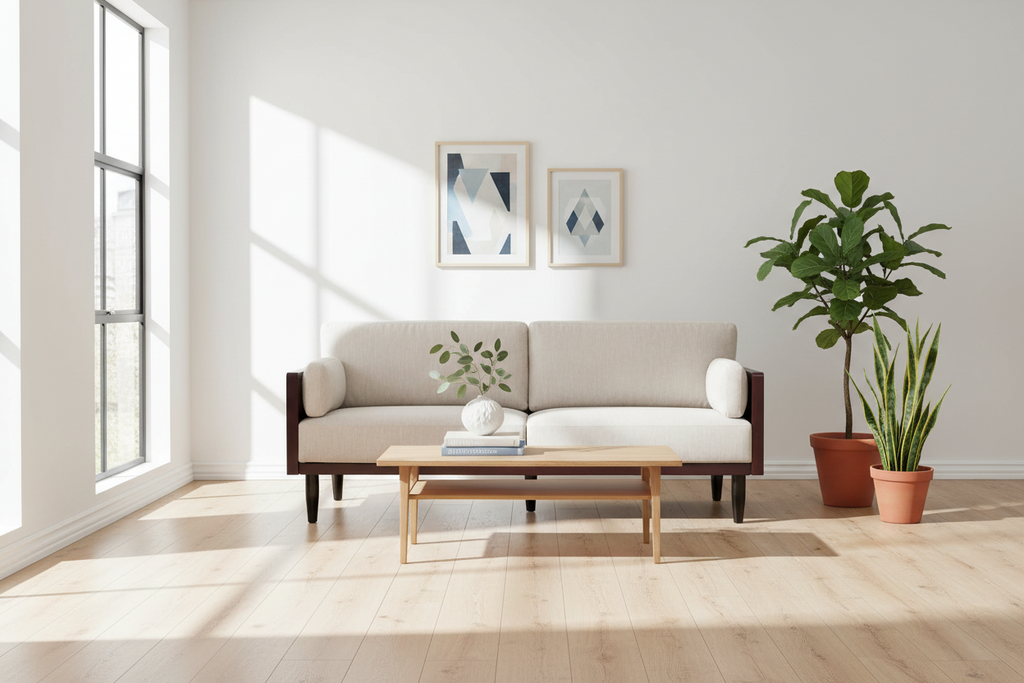 Fabric Three-Seater Sofa