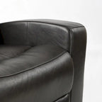 Genuine Leather Power Reclining 4-Seat Sofa For Living Room with Console, USB Port, Adjustable Headrest