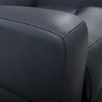 Genuine Leather Power Reclining 4-Seat Sofa For Living Room with Console, USB Port, Adjustable Headrest