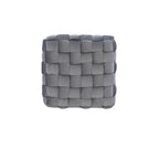 Newbury Handwoven Velvet Square Ottoman