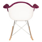 Wilson Contemporary Modern Velvet Rocker Chair - Nursery Rocking Accent Chair for Home Living Room Bedroom Patio