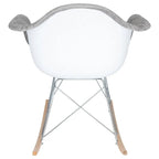 Wilson Contemporary Modern Velvet Rocker Chair - Nursery Rocking Accent Chair for Home Living Room Bedroom Patio