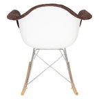 Wilson Contemporary Modern Velvet Rocker Chair - Nursery Rocking Accent Chair for Home Living Room Bedroom Patio
